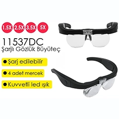 11537DC Rechargeable LED Glasses Magnifier - 2