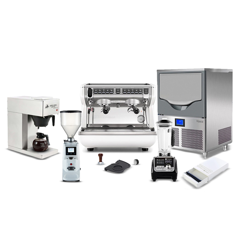 20th Anniversary Special Nuova Simonelli Appia Life II Compact Coffee Machine, 9-Piece Cafe Set - MUTBEX