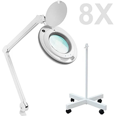 6017 Adjustable Light Level Magnifier with Stand and Tabletop, 8x - 1