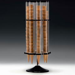 Zicco 8'li Polikarbon Külahlık, Akrilik Standlı, Döner, 30x78 cm - Zicco