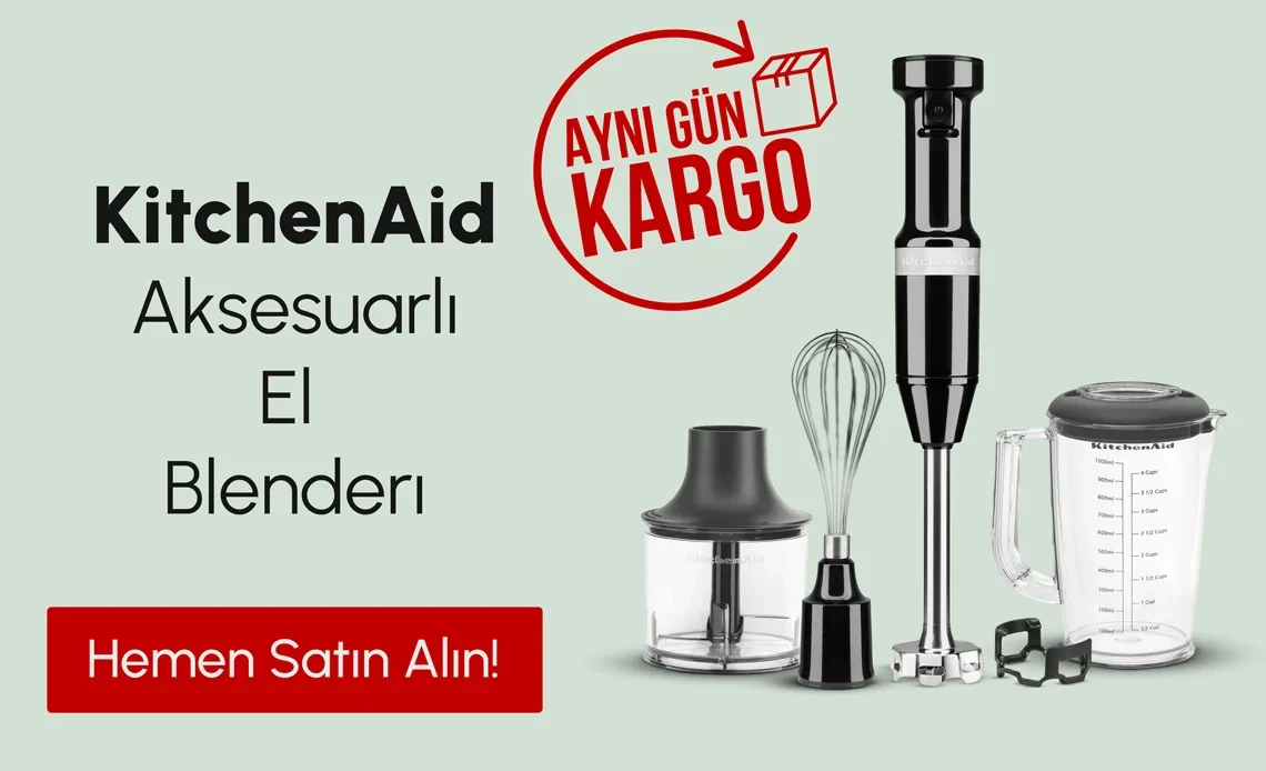 Kitchenaid Aksesuarlı El Blenderı, 5KHBV83EOB, Onyx Black