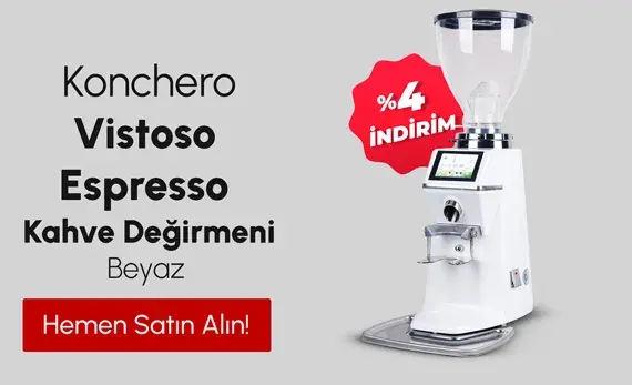 Konchero Vistoso Kahve Değirmeni Beyaz