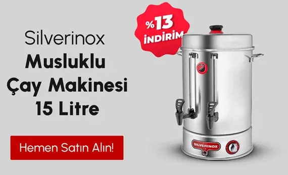 Silverinox Musluklu Çay Makinesi 15 Litre
