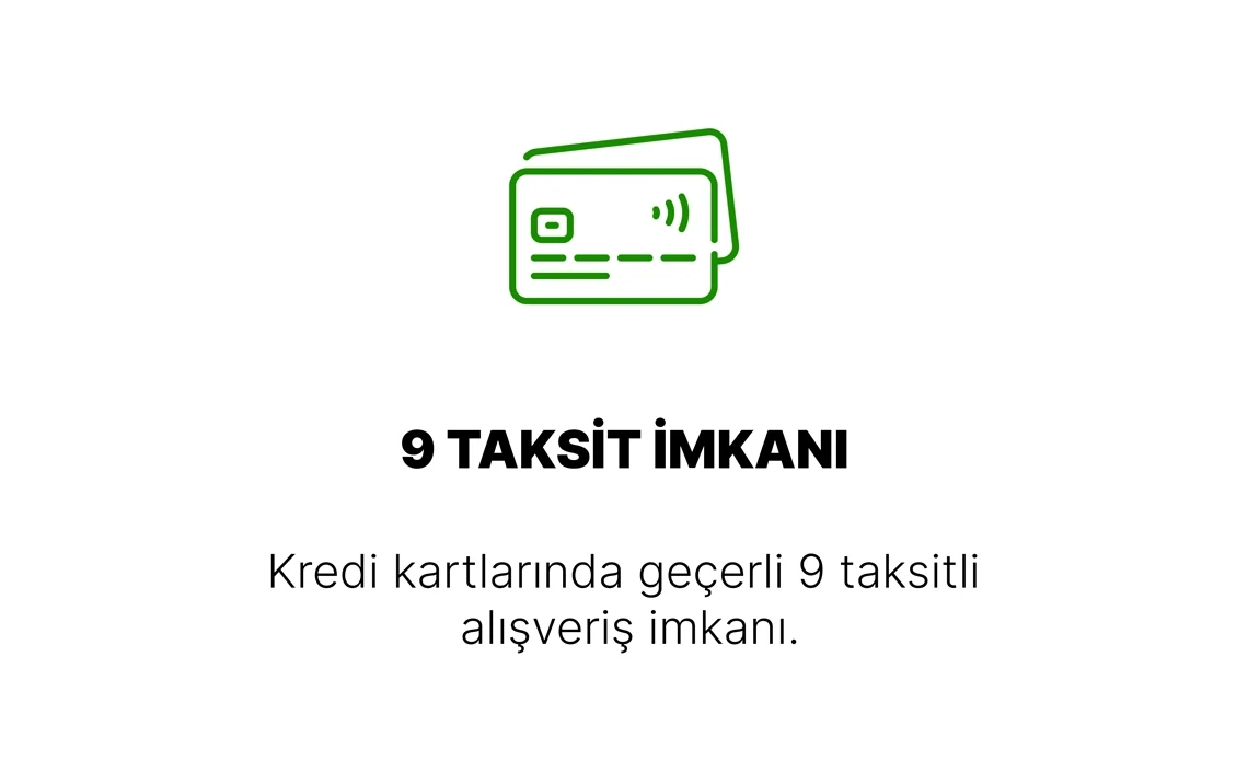 Taksitli Alışveriş İmkanı!