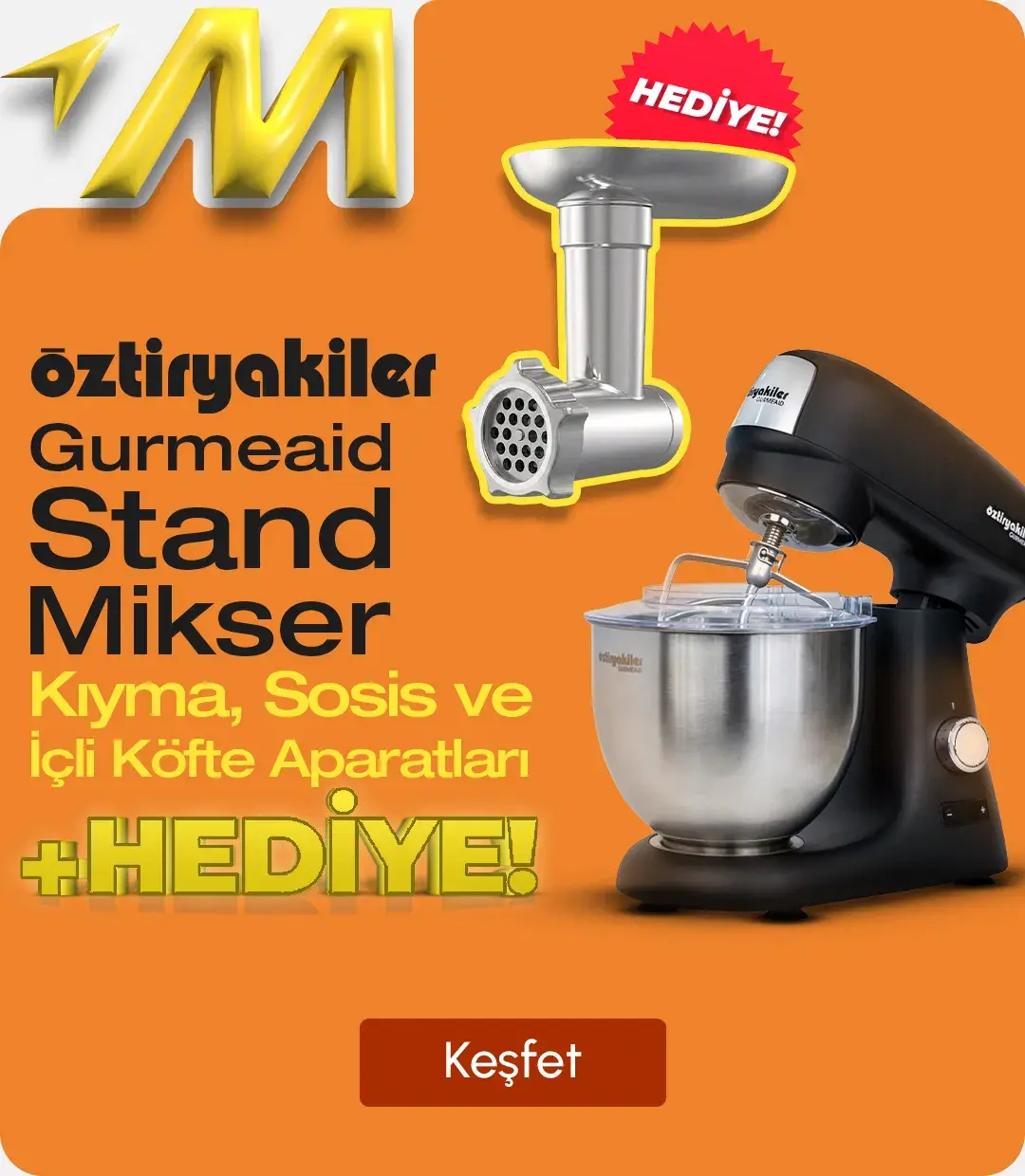Öztiryakiler Gurmeaid Hediyeli Stand Mikser!