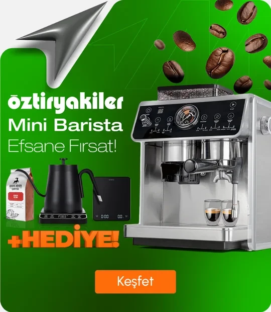 Öztiryakiler Mini Barista Espresso Makinesi Hediyeli 
