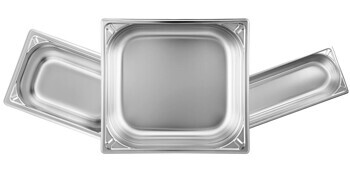 Corner-Patterned Gastronomy Tubs with Handles