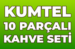 Kumtel 10 Parçalı Kahve Seti Sadece 4.800 TL! (1)