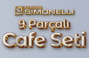 20. Yıla Özel Nuova Simonelli 9 Parçalı Cafe Seti (1)