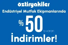 Öztiryakiler Endüstriyel Mutfak Ekipmanlarında %50'ye Varan İndirimler! (1)