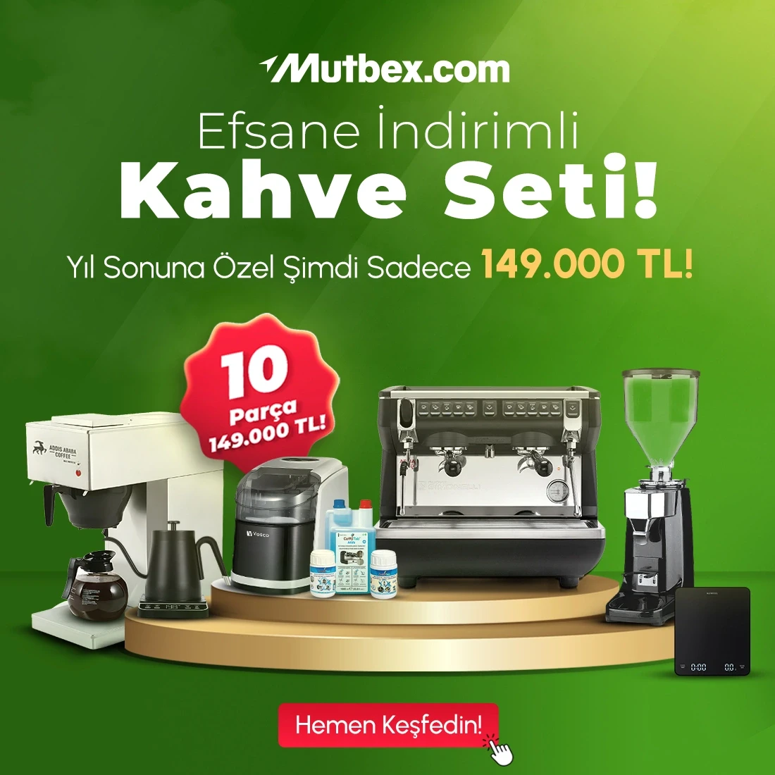 Efsane İndirimli Yıl Sonuna Özel Kahve Seti (SET20)