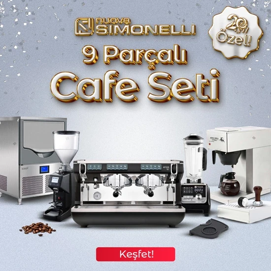 20. Yıla Özel Nuova Simonelli 9 Parçalı Cafe Seti