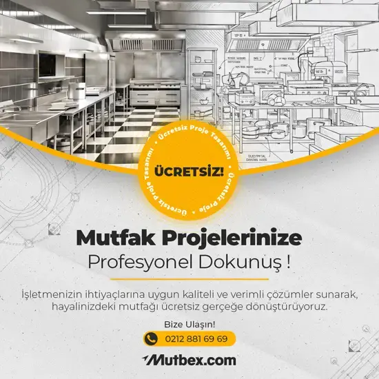Endüstriyel Mutfak Projeniz Mutbex ile Ücretsiz!
