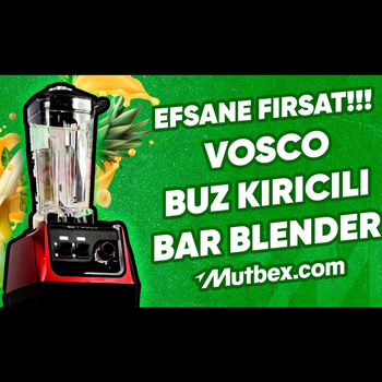 Vosco Hs 206 Ice Crusher Bar Blender, 2 lt, 2000 w, Red - video