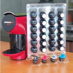 Zicco Acrylic Capsule Coffee Stand - Zicco