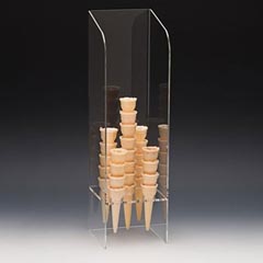 Zicco Acrylic Cone Holder, 14x14x49 cm - Zicco