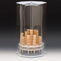 Zicco Acrylic Cone Holder, Octagonal Model, 35x35x59 cm - Zicco 