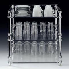 Zicco Acrylic Cup Stand, 44x49x51 cm - Zicco