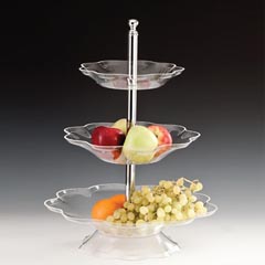 Zicco Acrylic Display Stand, Daisy Model, 3 Tier - Zicco