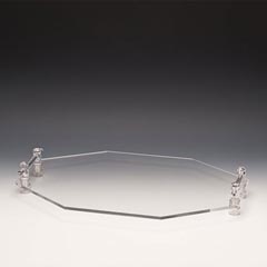 Zicco Acrylic Display Stand, Octagonal, With Handles, 60X40 cm - Zicco