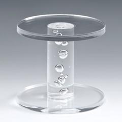 Zicco Acrylic Display Riser, Transparent, 13x12 cm - Zicco