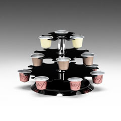 Zicco Acrylic Rotating Round Capsule Stand - Zicco