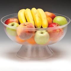 Zicco Acrylic Round Bowl, Footed, 35x21 cm - Zicco