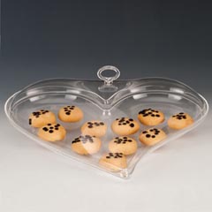 Zicco Acrylic Storage Container, Heart, 40x40x13 cm - Zicco