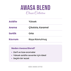 Addis Ababa Coffee Awasa Blend Çekirdek Kahve, 250 gr - 3