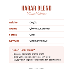 Addis Ababa Coffee Harar Blend Çekirdek Kahve, 1000 Gr - 3