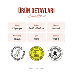 Addis Ababa Coffee Sebata Blend Çekirdek Kahve, 1000 gr - 5