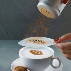 Aerolatte Cappuccino Art Şablonu, 6 Eğlenceli Tasarım - Thumbnail
