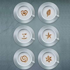 Aerolatte Cappuccino Art Şablonu, 6 Eğlenceli Tasarım - 4