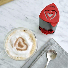 Aerolatte Cappuccino Artist Template, 6 Interchangeable Fun Designs - 6
