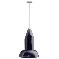 Aerolatte Original Steam-Free Coffee and Milk Frother, with Stand, Black - 1