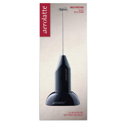 Aerolatte Original Steam-Free Coffee and Milk Frother, with Stand, Black - 6