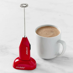 Aerolatte Original Steam-Free Coffee and Milk Frother, with Stand, Red - Aerolatte (1)