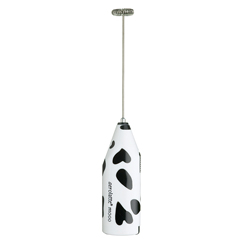 Aerolatte Original Steam-Free Coffee and Milk Frother, with To-Go Storage Tube, Mooo - Aerolatte
