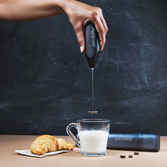 Aerolatte Premium Milk Coffee and Frother, with To-Go Storage Tube, Black - 6