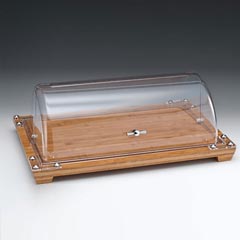 Zicco Ahşap Altlı Muhafaza Kabı, Polikarbon Rolltop Kapaklı, Çelik Kulplu, 59x39 cm - Zicco