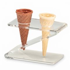 Zicco Akrilik Dondurma Servis Standı, 8x14x9,5 cm - Zicco