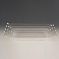 Zicco Akrilik Teşhir Kasesi, 43,5x28,5 cm, Şeffaf - Zicco