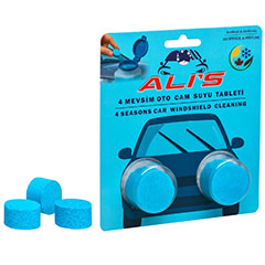 Alı's A005-1 Oto Cam Suyu Tableti, 4 Mevsim, 10 gr, 2 Tablet - Alı's