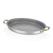 Altınbaşak Alu Granite Oval Omelette Pan, 28x20 cm - Altınbaşak
