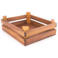 Altınbaşak Büyük Boy Ekmek Sepeti, İroko, 24.5x20x6.5 cm - Altınbaşak