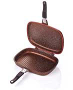 Altınbaşak Double-Sided Cast Iron Grill Pan 34 cm - Altınbaşak