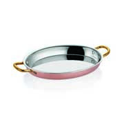 Altınbaşak Multi Metal Copper Oval Omelette Pan, 26x18 cm - Altınbaşak