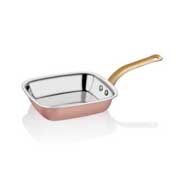 Altınbaşak Multi Metal Copper Square Pan, 12X14 cm - Altınbaşak