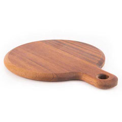 Altınbaşak Pizza Wood with Handle, Iroko, 26x36 cm - Altınbaşak