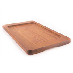 Altınbaşak Service and Presentation Plate, Iroko, 40.5x24 cm - Altınbaşak